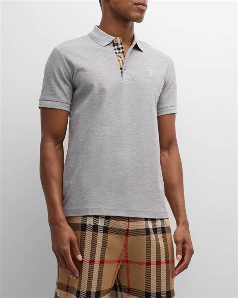 burberry men's eddie polo shirt|Burberry Men's Eddie TB Monogram Cotton Polo .